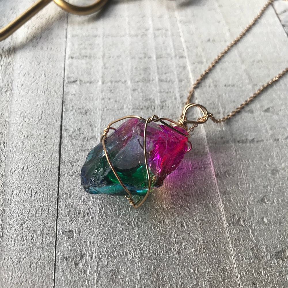 Natural Stone Necklace ♥️ - Picture 1 of 8